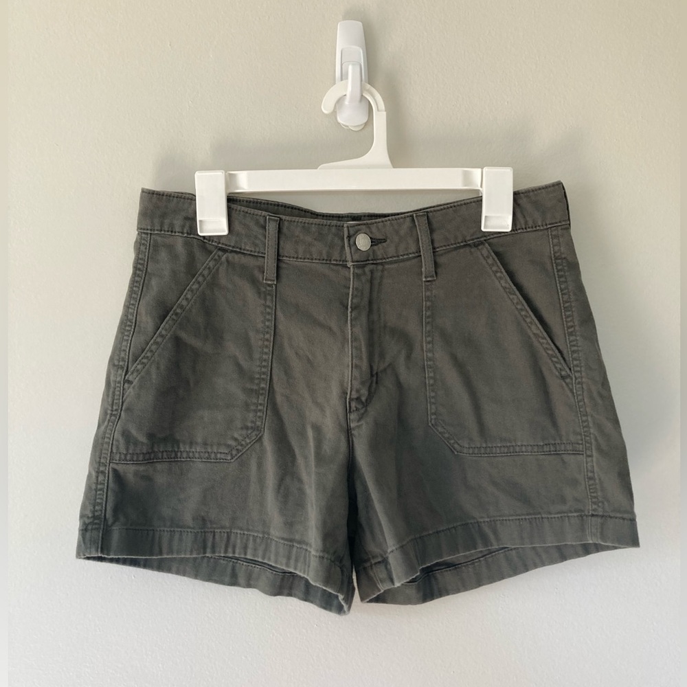 Levi's Army Green Shorts (Size 6)